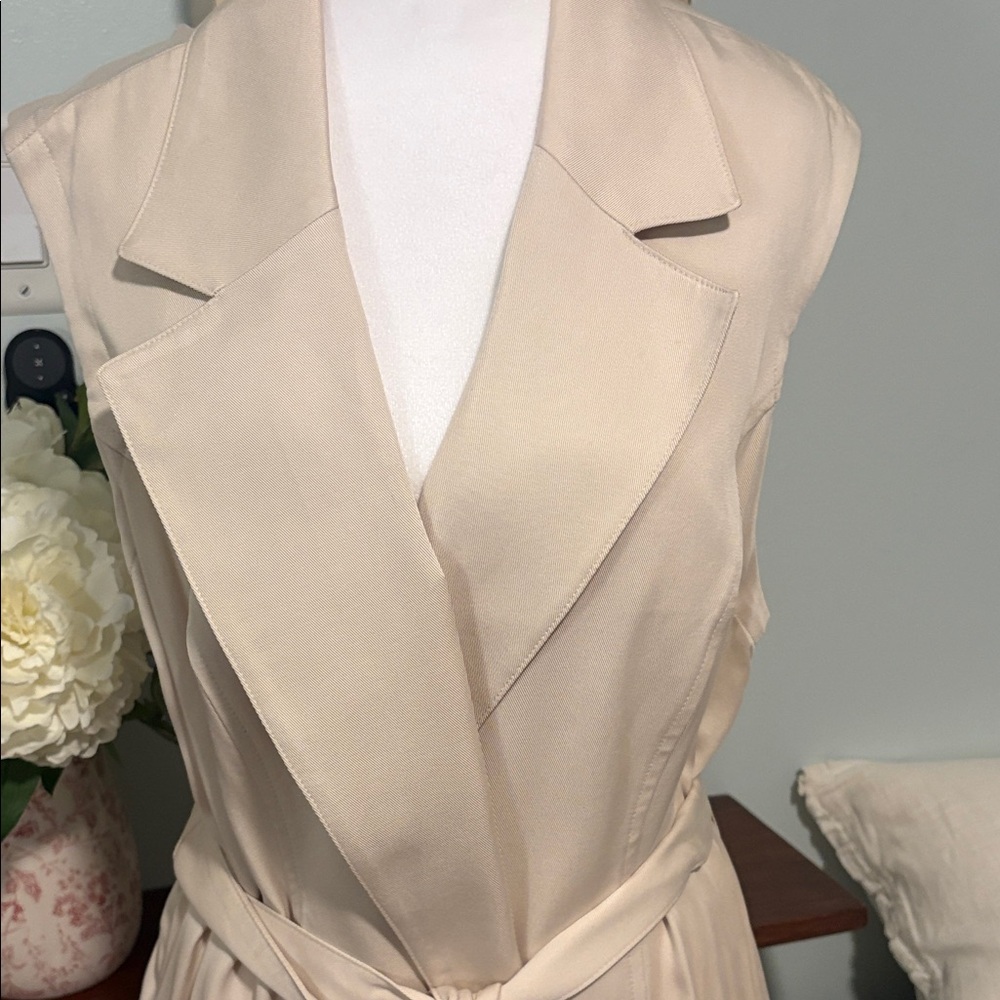 J Jill Wearever jacket, dress oatmeal with Tie Belt - Picture 2 of 8